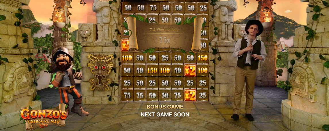 Hugo Casino Gonzo treasure map live game